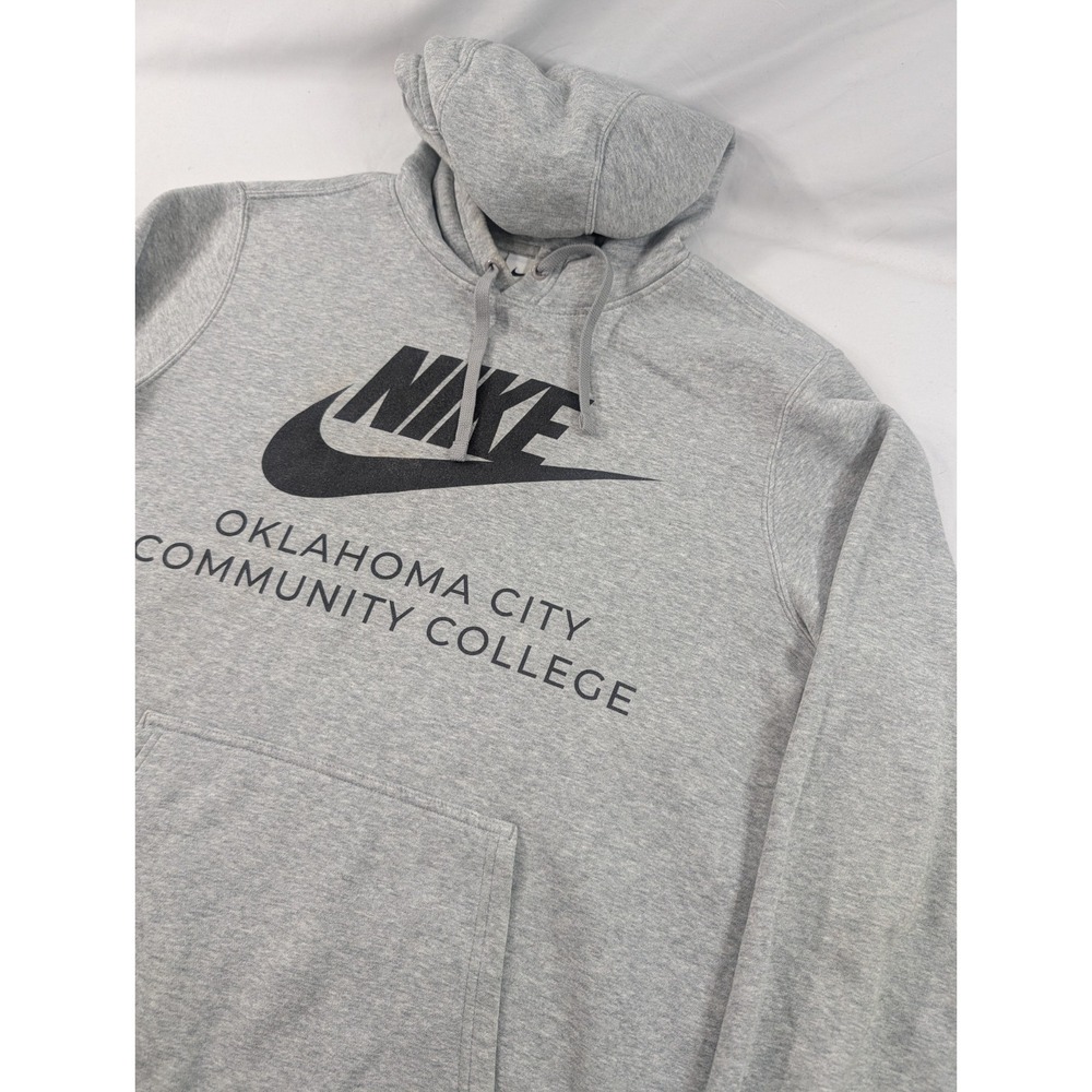 Oklahoma City Community College Pullover Adult Medium Nike Gray Hoodie Mens M